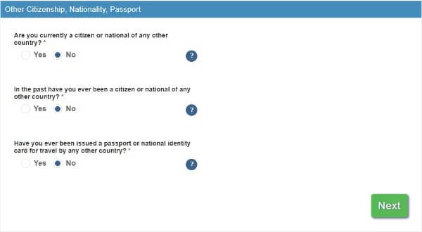 Nationalities and passports