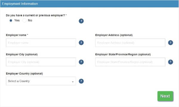 Employment Information